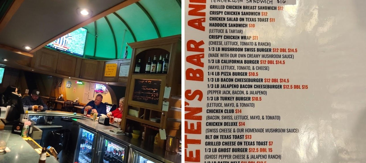 Verbeten's Bar & Grill Menu